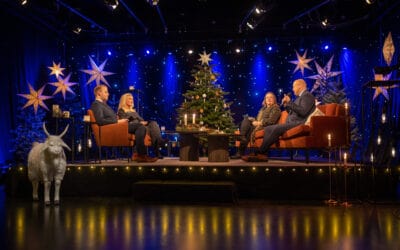 Åpnet julekort på direkte-TV