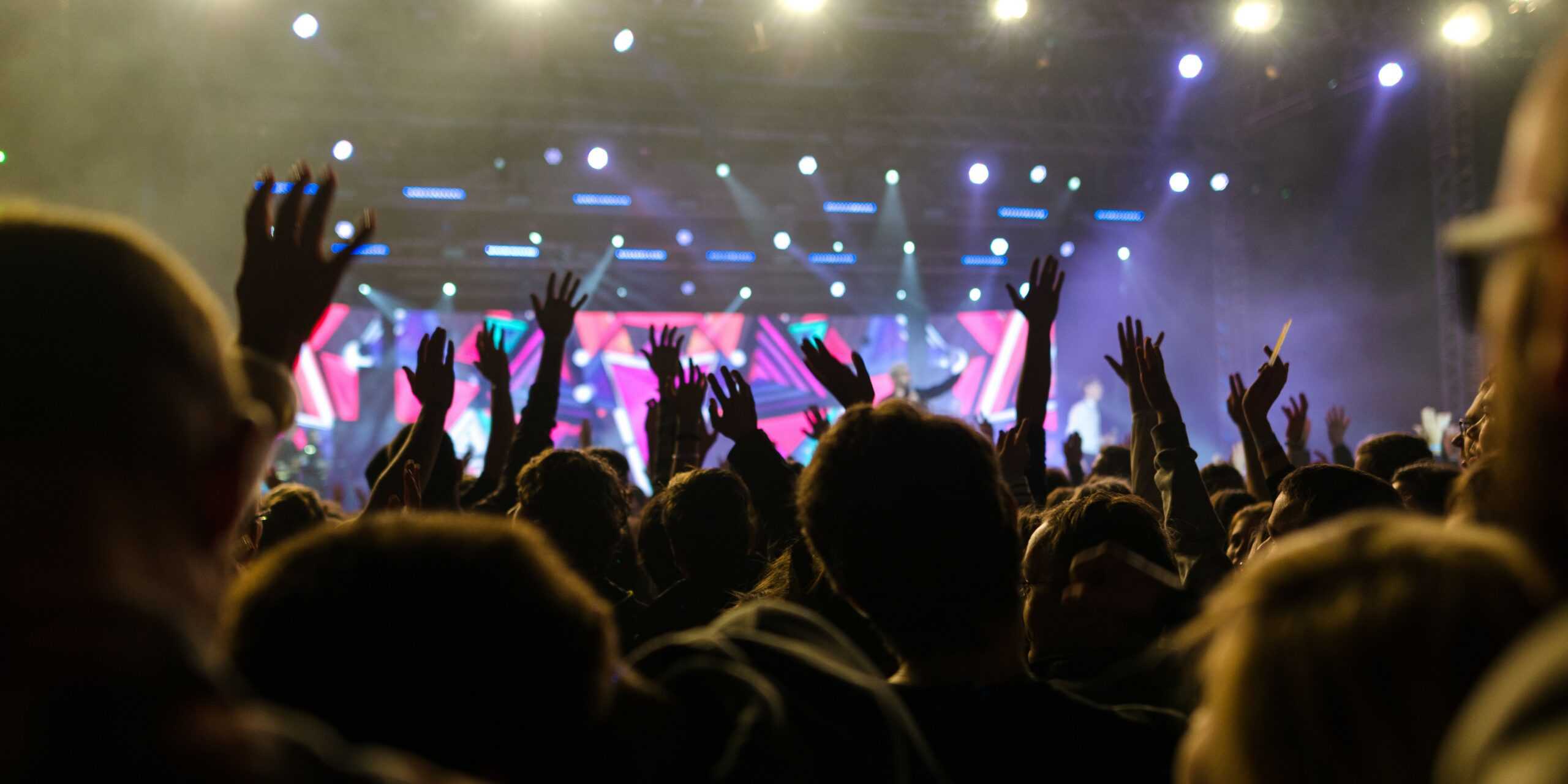 christian music concert and worship