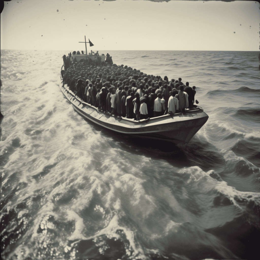 Flyktninger illustrasjon